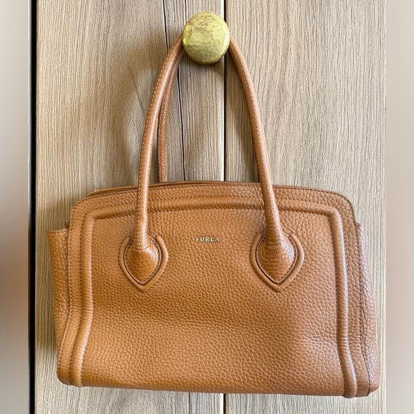 Furla Brown Leather Tote Bag